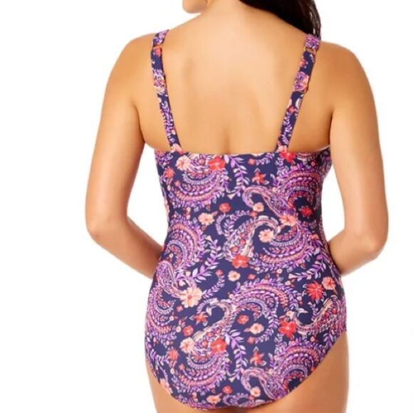 Lands' End Ladies' Swimsuit, Multi colored,Navy, Size Small, NWT - Picture 3 of 9